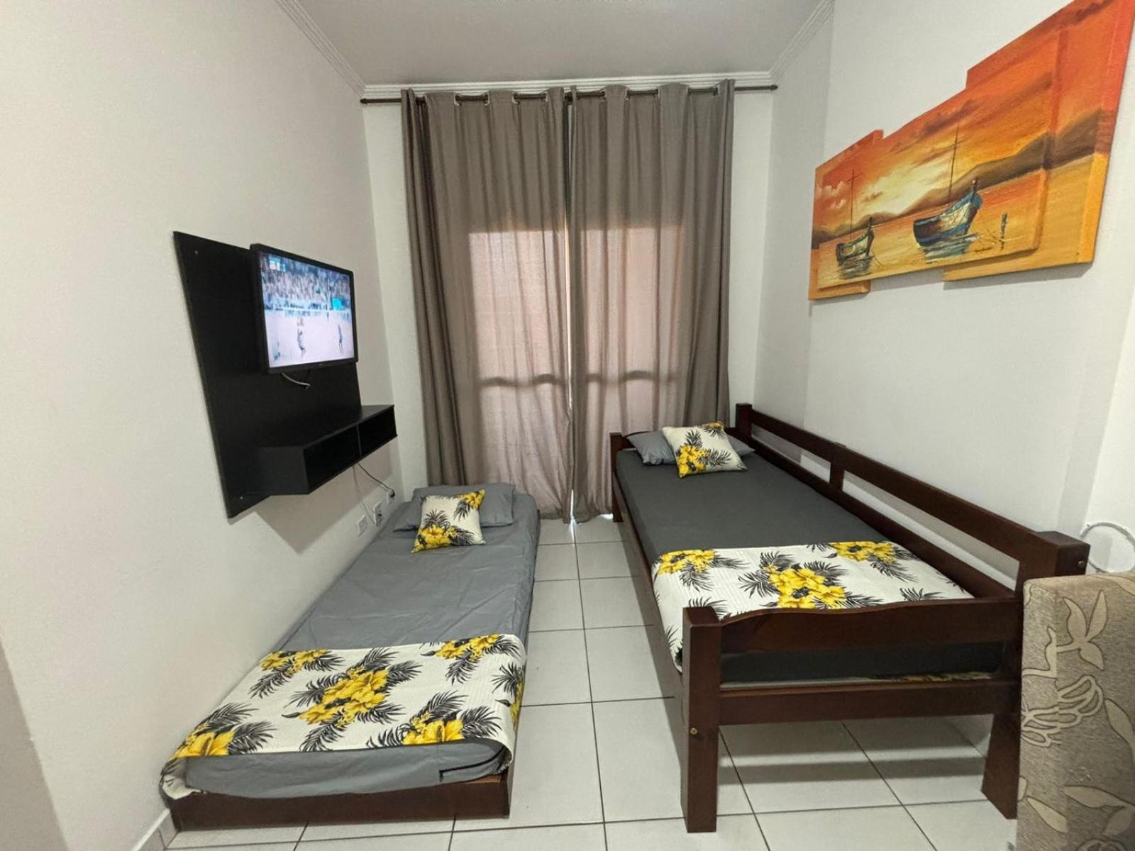 Lindo Apto 300M Praia Da Ocian E Centro - Vista Mar- Varanda Sacada - Wi-Fi 300 Mbps - Vaga De Garagem - Acomoda Ate 6 Pessoas Leilighet Praia Grande  Eksteriør bilde