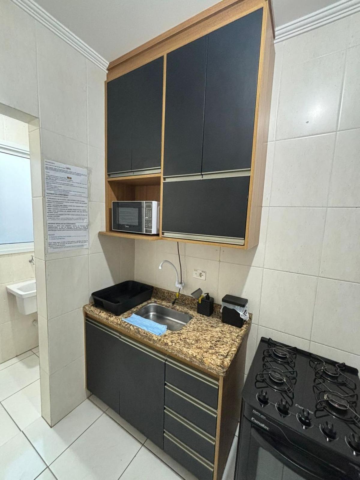 Lindo Apto 300M Praia Da Ocian E Centro - Vista Mar- Varanda Sacada - Wi-Fi 300 Mbps - Vaga De Garagem - Acomoda Ate 6 Pessoas Leilighet Praia Grande  Eksteriør bilde